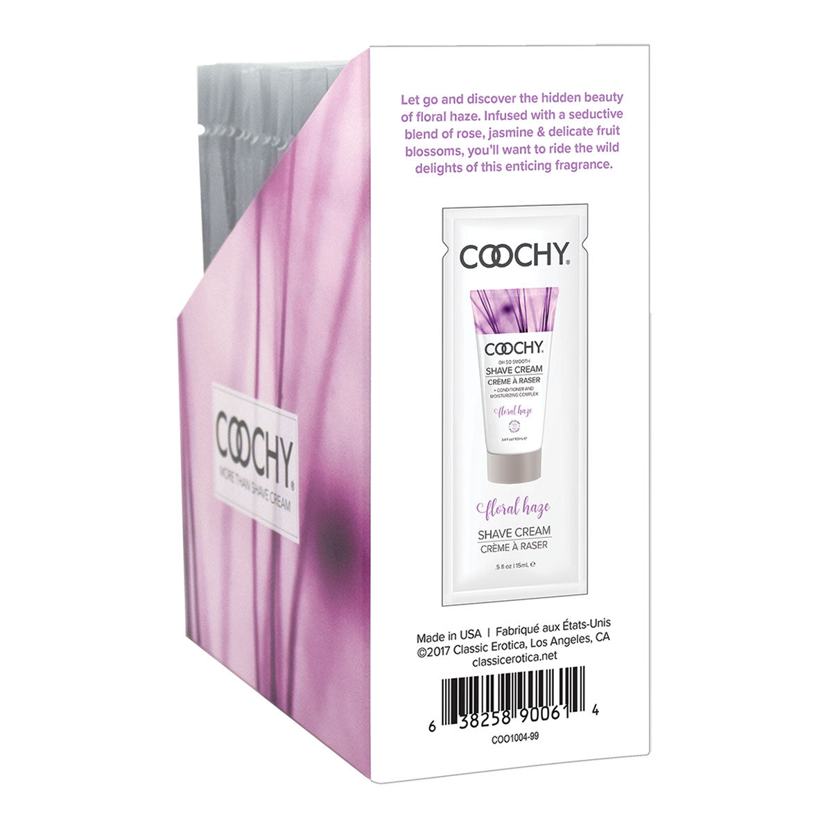 Coochy Shave Cream 15ml. 24pc. Display - Floral Haze