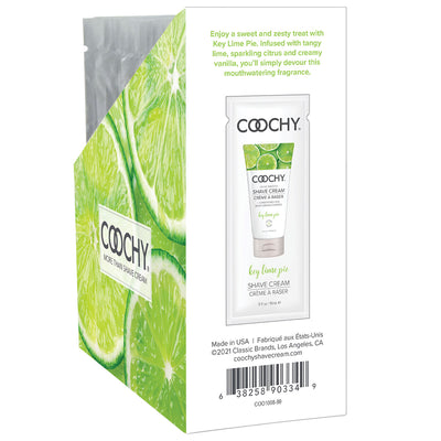 Coochy Shave Cream 15ml 24pc Display - Key Lime Pie