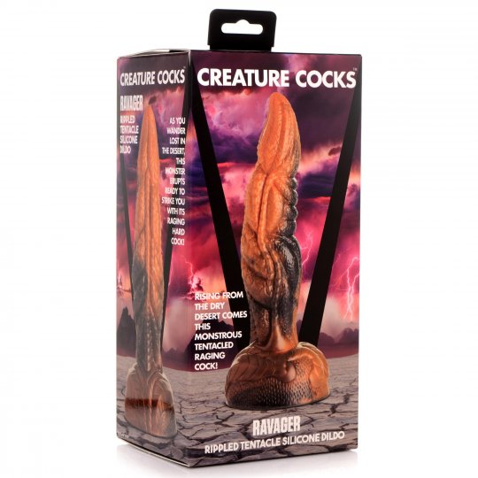 Ravager Rippled Tentacle Silicone Dildo Creature Cocks
