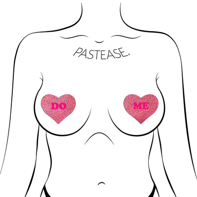 Pastease Do Me Hearts Pink Glitter