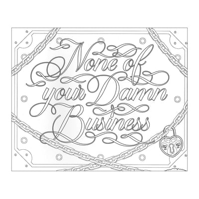 Calligraphuck F*cking Awesome Coloring Book