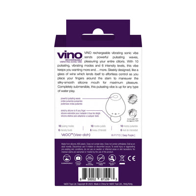 VeDO Vino Vibrating Sonic Vibe - Purple