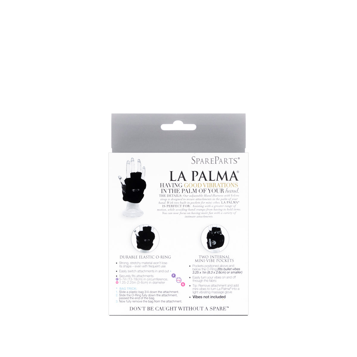 SpareParts La Palma Harness Glove Only Black Right Size XS/S