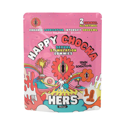 Happy Chocha Hers Sexual Stimulation Gummies 2-Pack 12-Piece Display