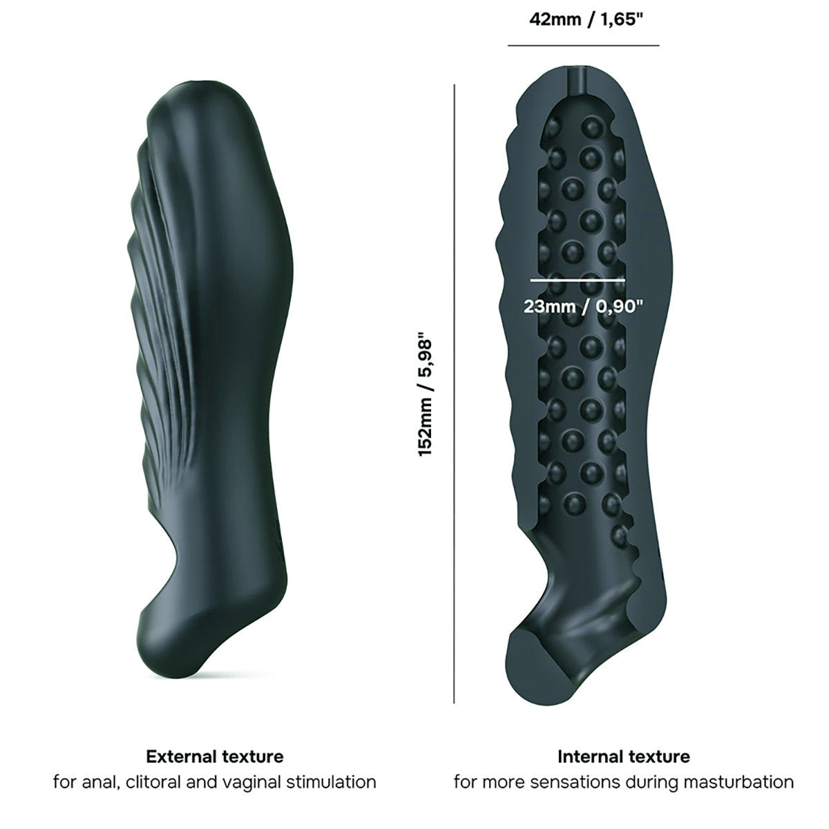 MAN WAN Ryzer Penis Extender &Sleeve Gry