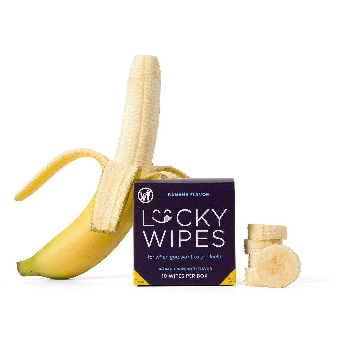 Sweetums Lucky Wipes Banana Flavor 10-Pack