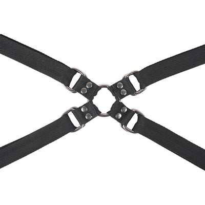 SS Velvet Noir Adjustable HogTieCuff Set