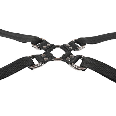 SS Velvet Noir Adjustable HogTieCuff Set