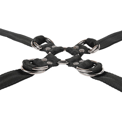 SS Velvet Noir Adjustable HogTieCuff Set
