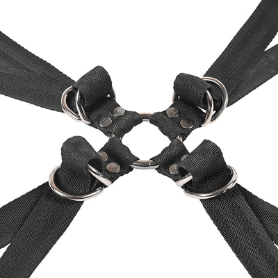 SS Velvet Noir Adjustable HogTieCuff Set