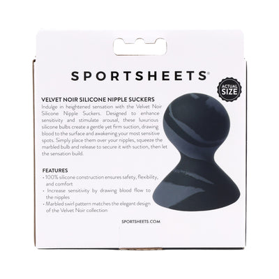 SS Velvet Noir Silicone Nipple Suckers
