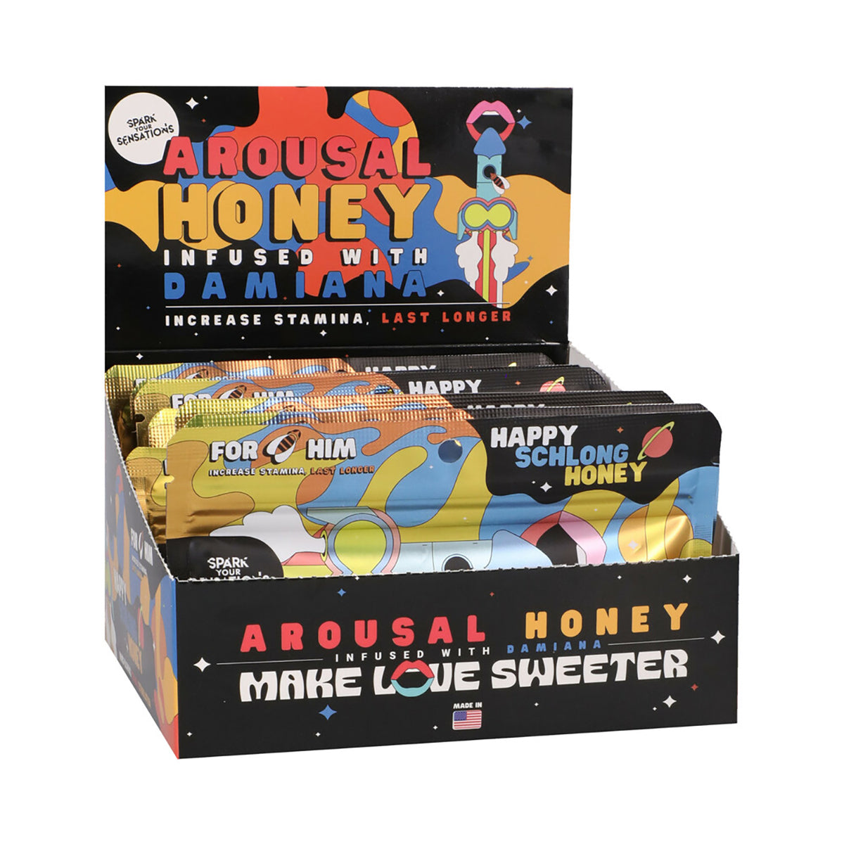 Happy Schlong Honey 12-Pack Display