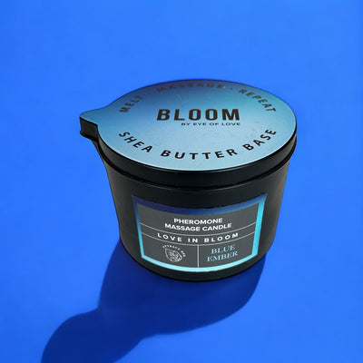 EOL Phr Massage Candle Blue Ember