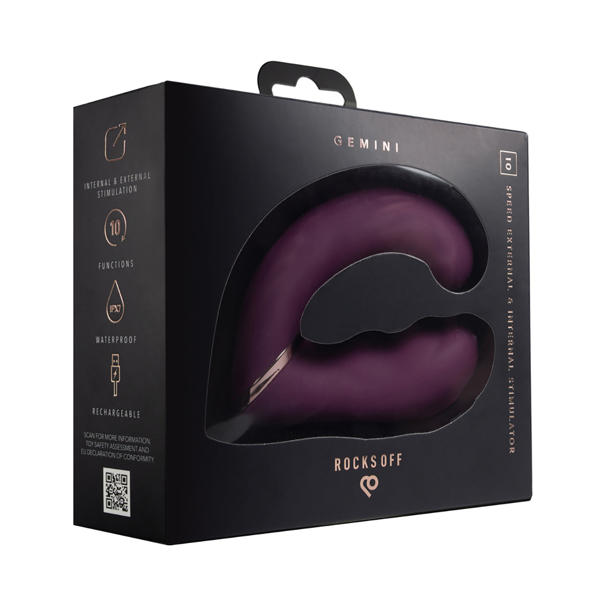 Rocks-Off Gemini Burgundy