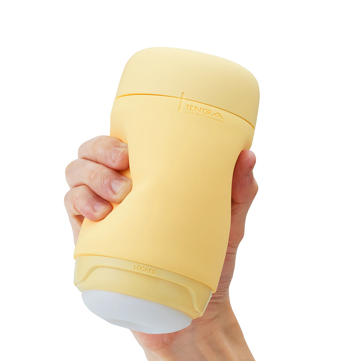Tenga Puffy Stroker Custard Yellow