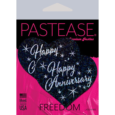 Pastease Happy Anniversary Hearts - Black