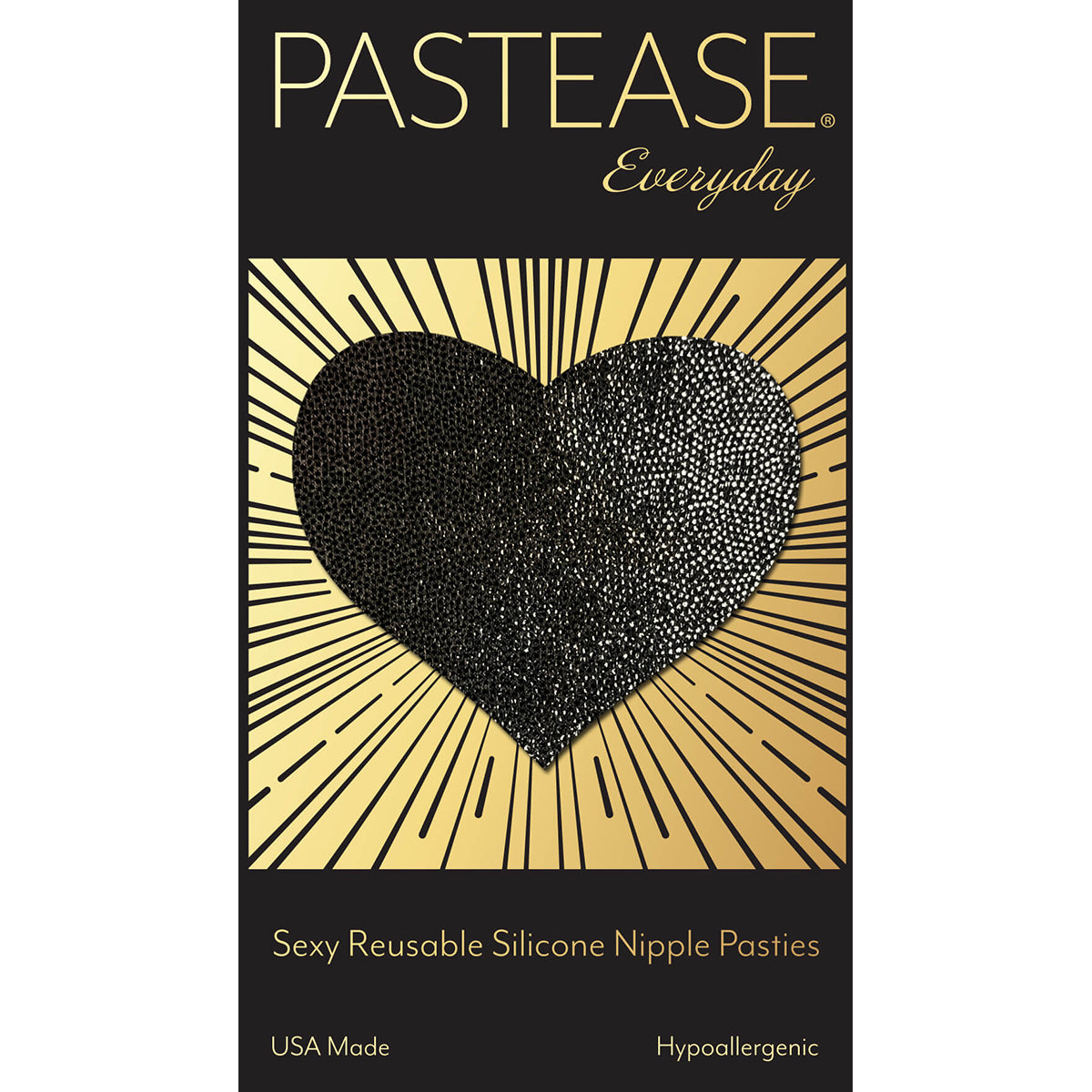 Pastease Everyday Hearts Black