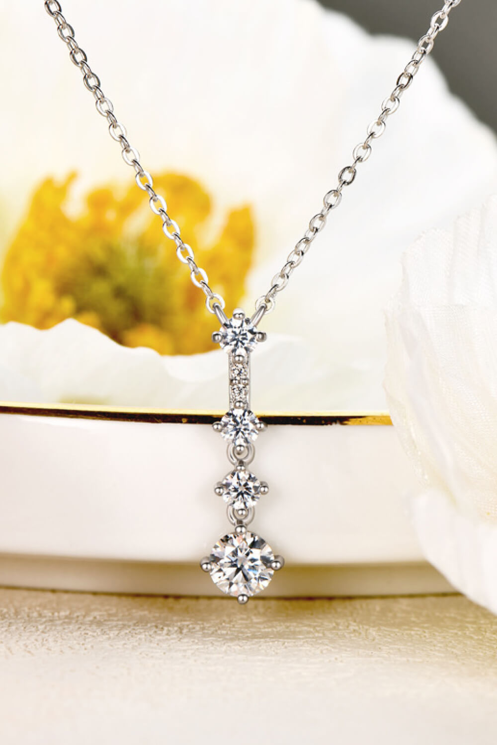 Adored Keep You There Multi-Moissanite Pendant Necklace