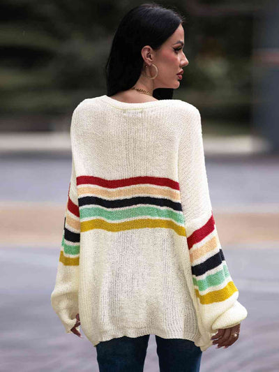 Striped Round Neck Sweater