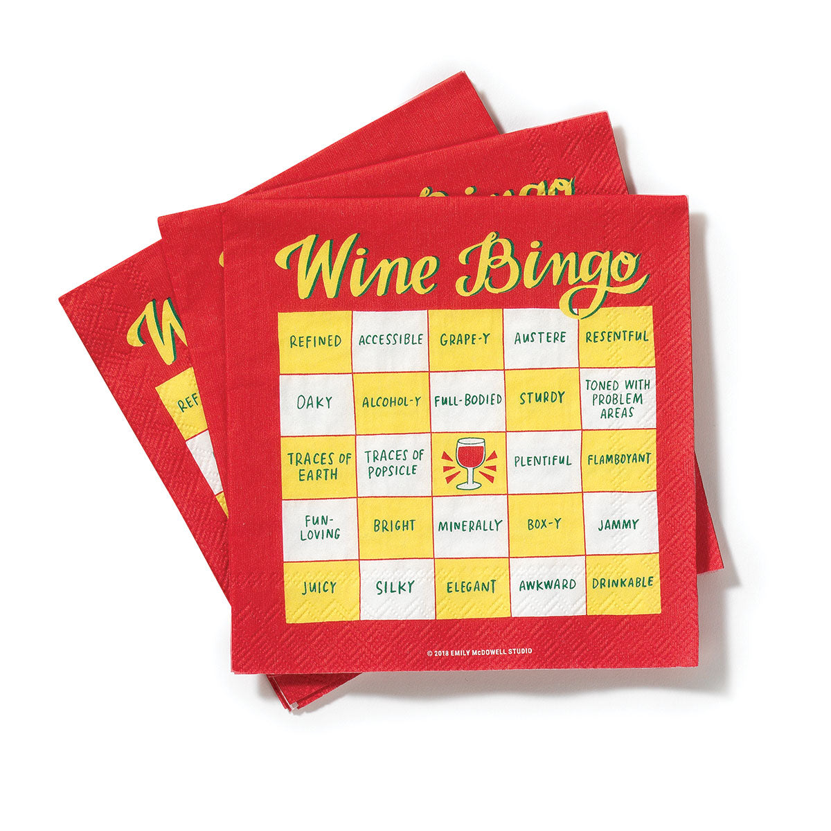 Wine Bingo Napkins 20ct