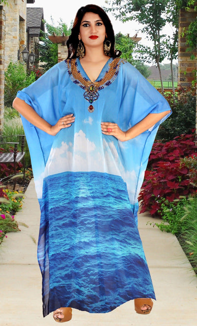 Silk Beach party kaftan dress plus size sequin kaftan silk full length kaftan for shorties Silk kaftan