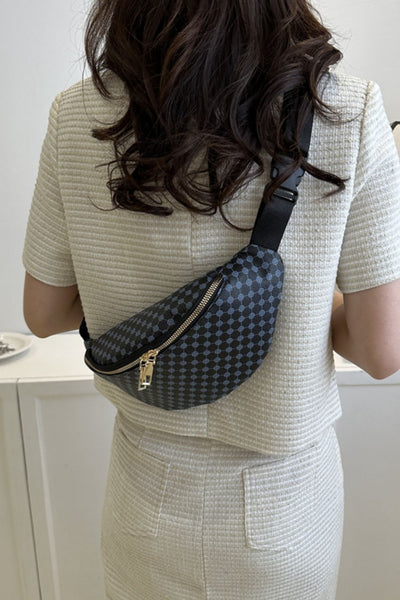 Printed PU Leather Sling Bag