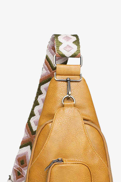 Adored Take A Trip PU Leather Sling Bag