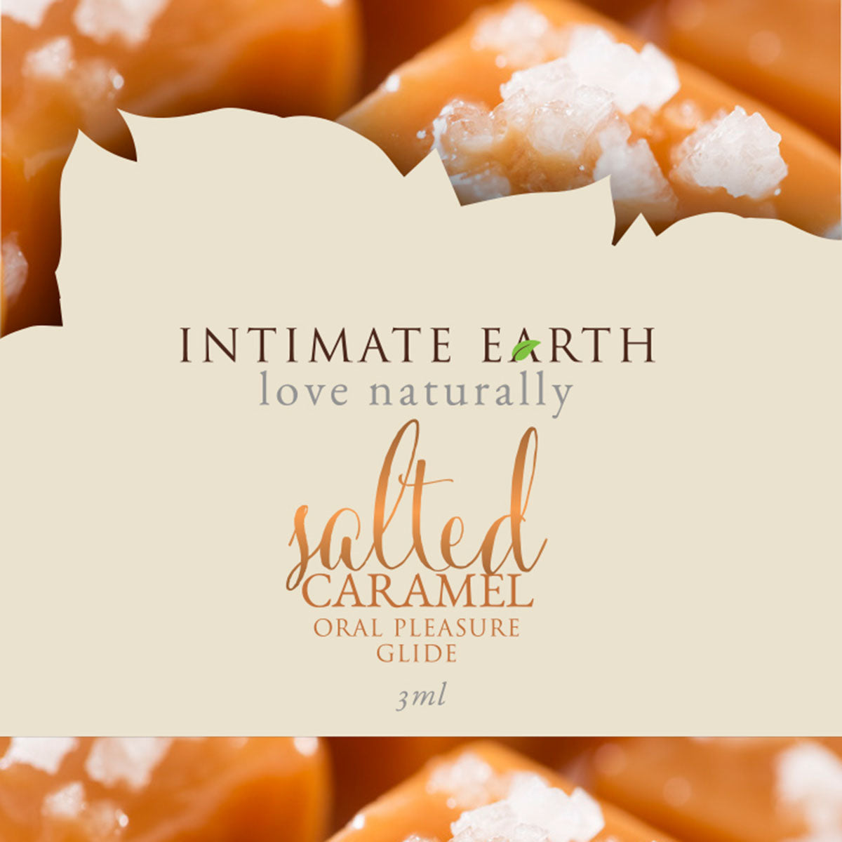 Intimate Earth Flavored Glide - Salted Caramel Foil SINGLE