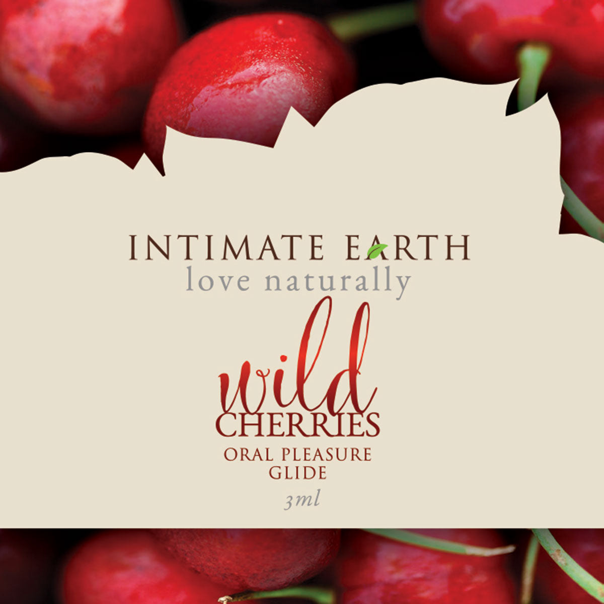 Intimate Earth Flavored Glide - Wild Cherries Foil SINGLE