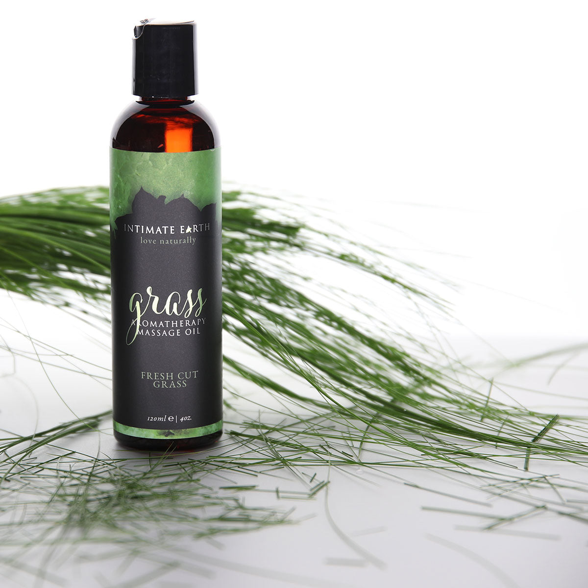 Intimate Earth Aromatherapy Massage Oil - Grass 4oz