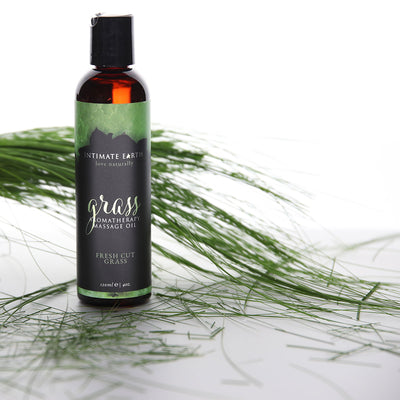 Intimate Earth Aromatherapy Massage Oil - Grass 4oz