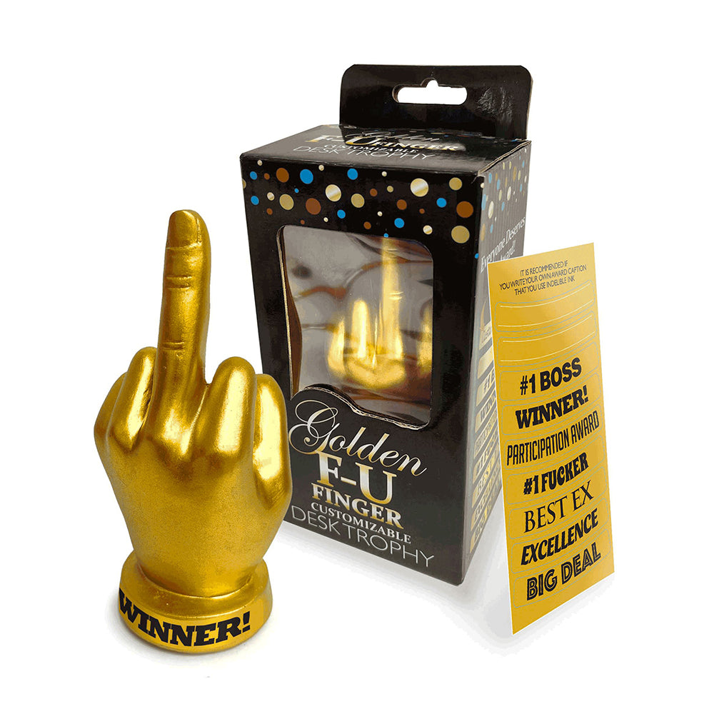 Golden F-U Finger Trophy