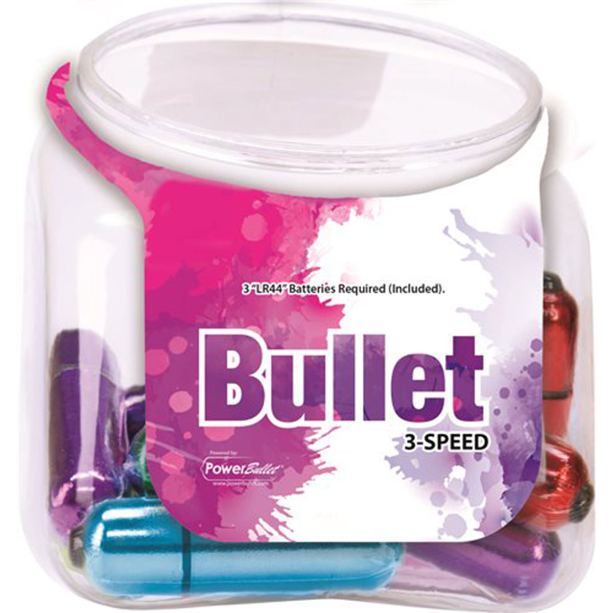 Power Bullet 3-Speed 6-Color 24pc Display BMS