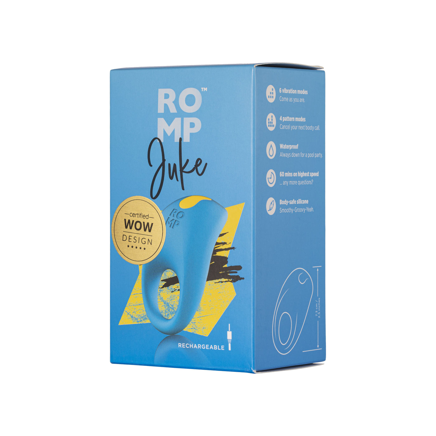 ROMP Juke Vibrating C-Ring - Blue
