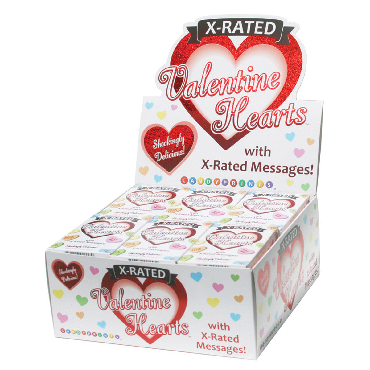 X-Rated Valentine Hearts Candy 24pc Display