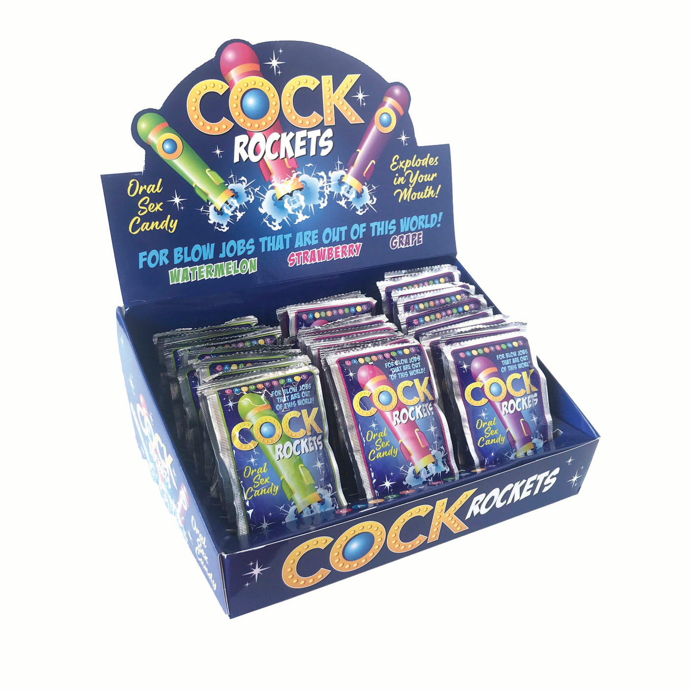 Cock Rockets Oral Sex Candy Display 36pc