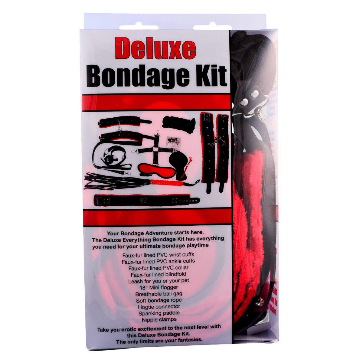 Everything Bondage 14pc Deluxe Kit - Red