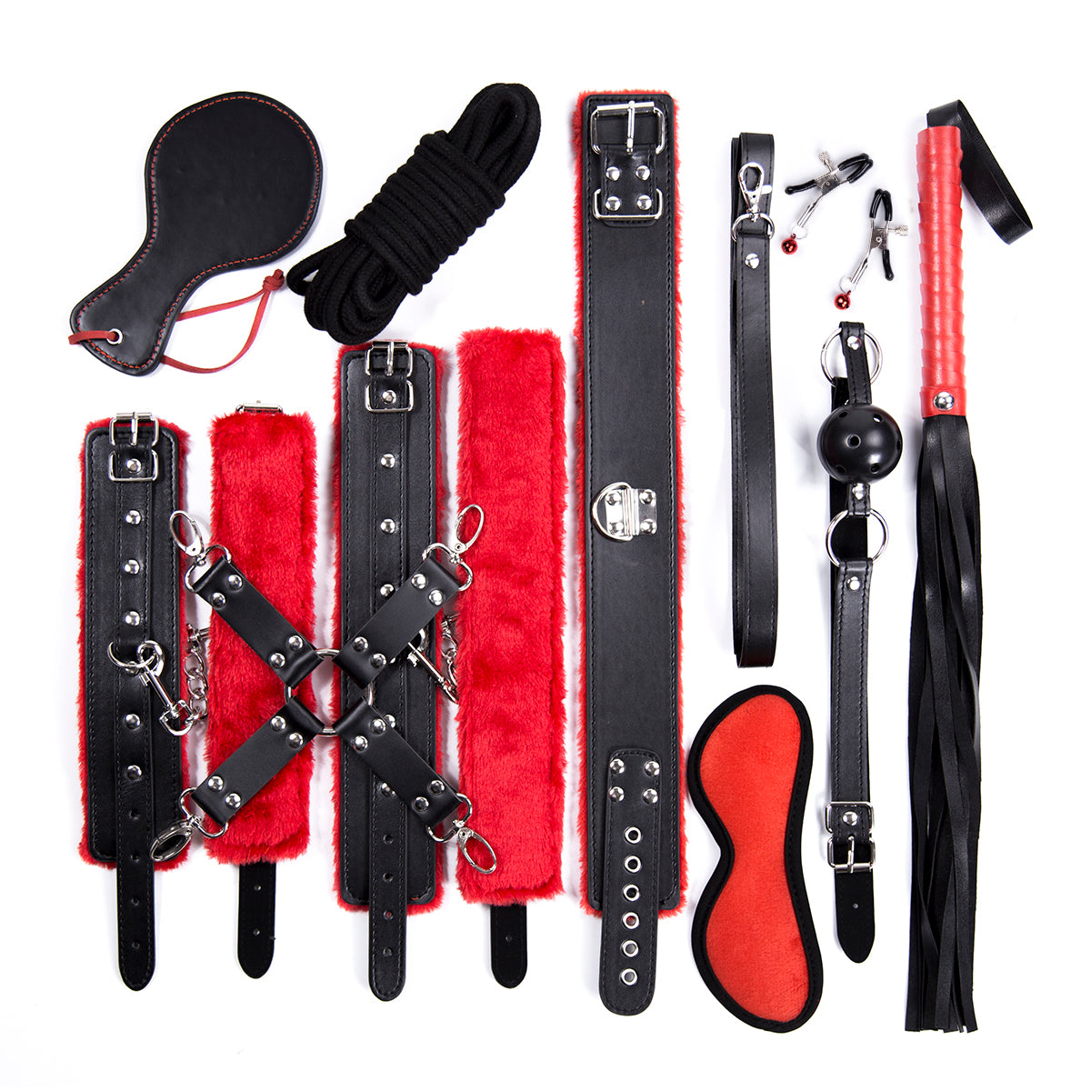 Everything Bondage 14pc Deluxe Kit - Red