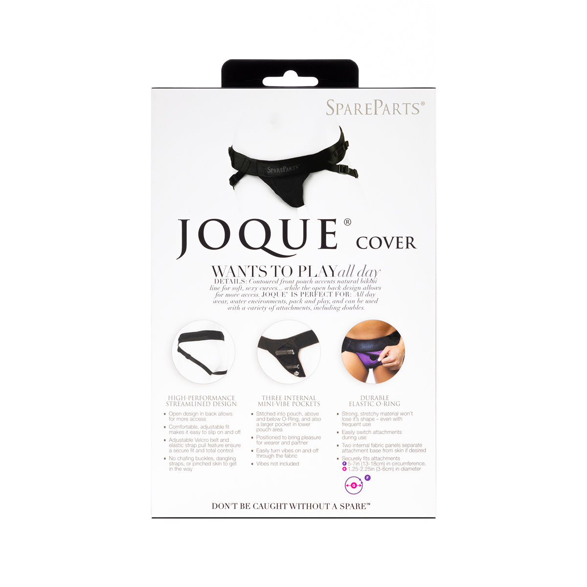 SpareParts Joque Cover Undwr Harness Red (Double Strap) Size A Nylon