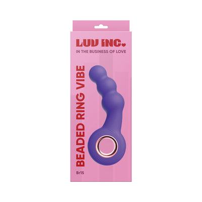 Luv Inc Br15: Beaded Ring Vibe Purple
