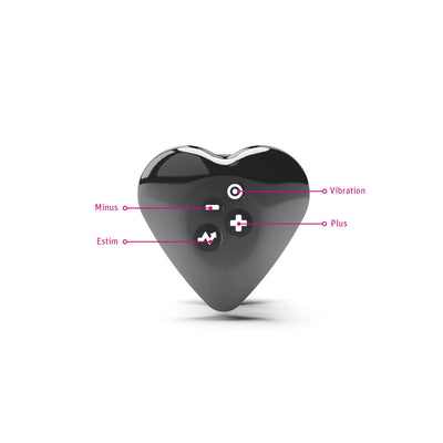 Mystim Heart's Desire eStim Lay On Vibrator Black