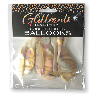 Glitterati Penis Party Balloons 5pk