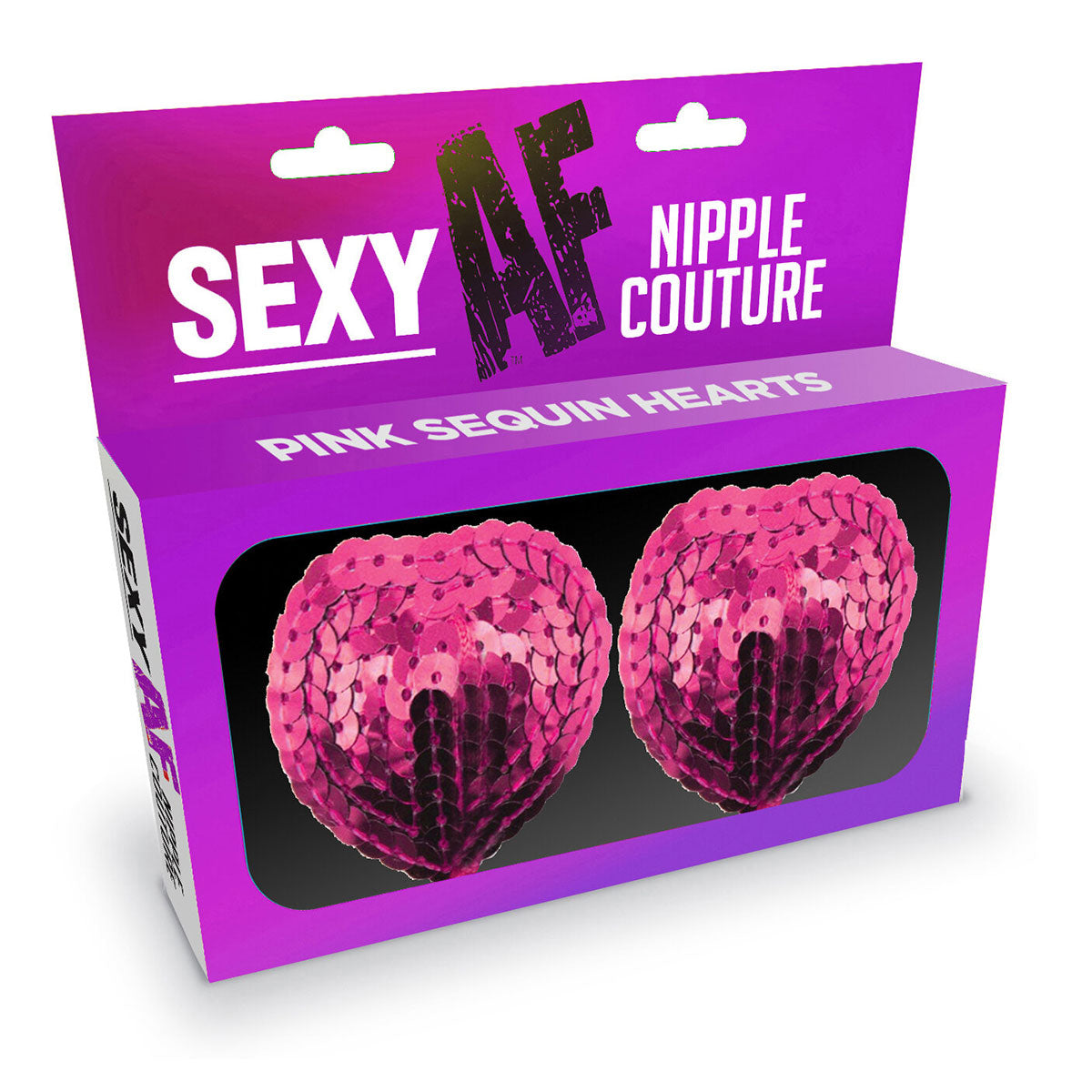 Sexy AF Nipple Couture - Pink Sequin Hearts