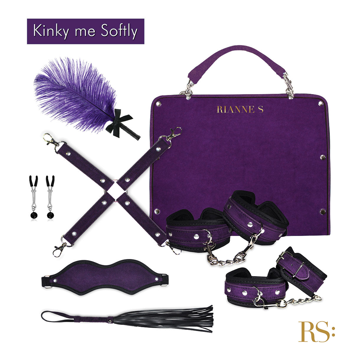 Rianne S Kinky Me Softly Bondage Kit - Purple