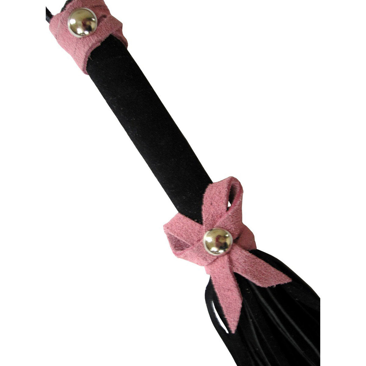 Love Knot Mini Flogger w/ Bow - Black w/Pink Bow