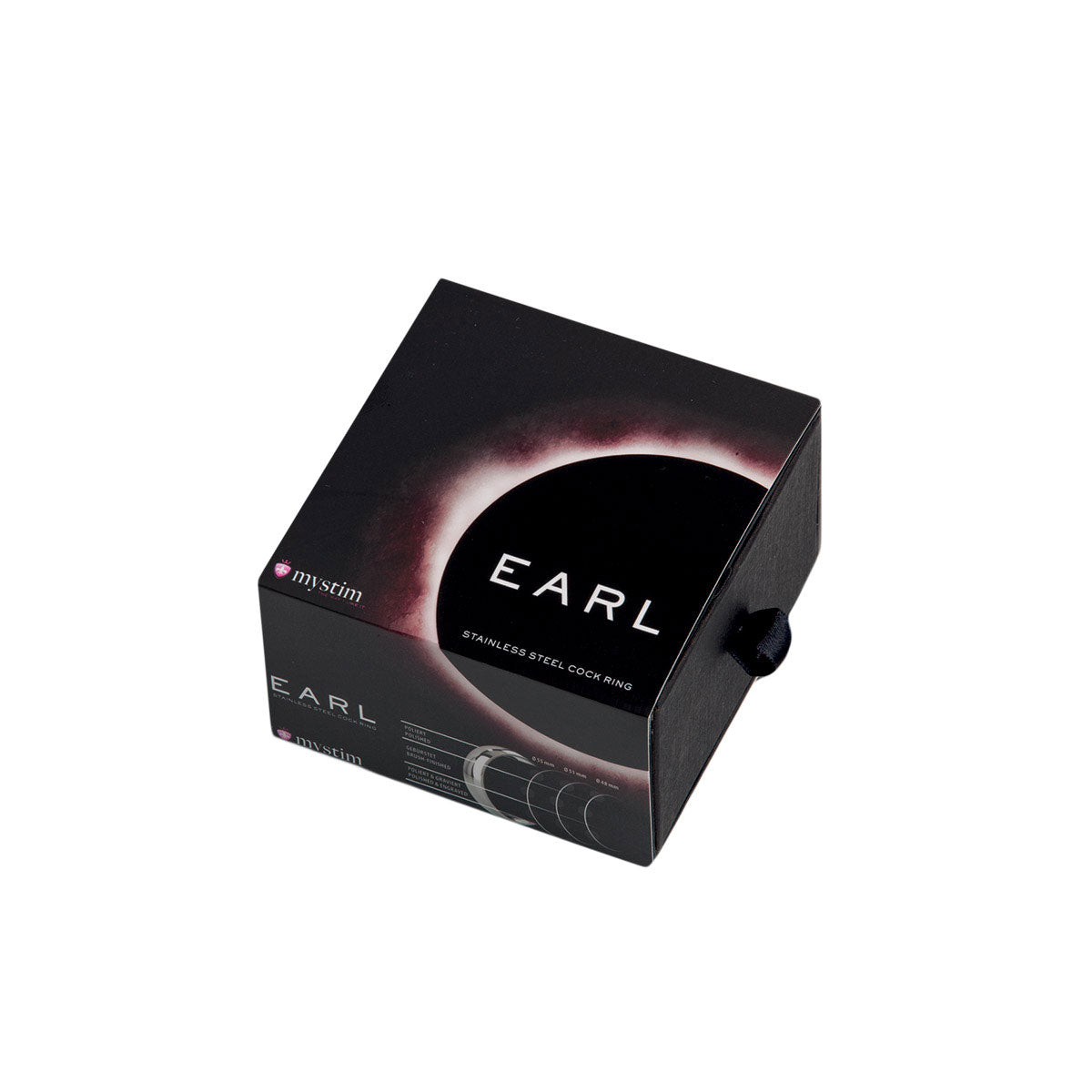 Mystim the Earl Brushed Steel C-Ring 48mm Mystim