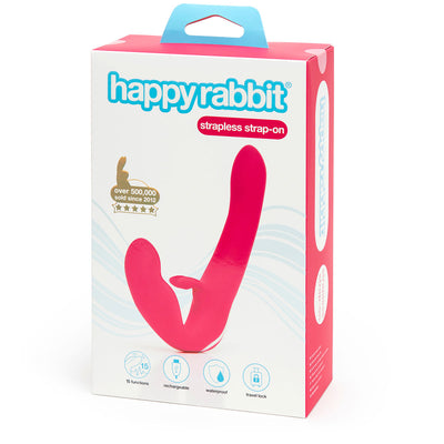 Happy Rabbit Strapless Strap-On - Pink