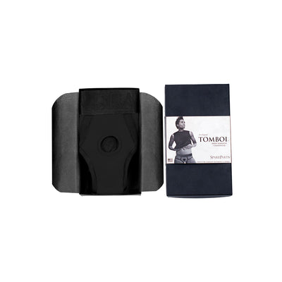 SpareParts Tomboi Harness Black/Black Nylon - Large