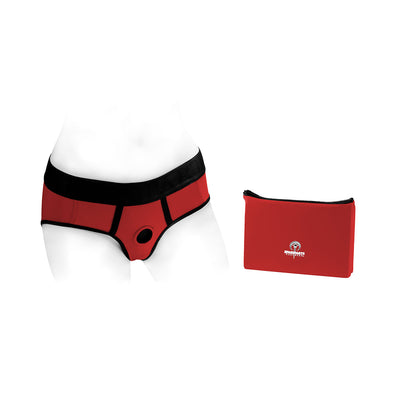 SpareParts Tomboi Harness Red/Black Nylon - Small