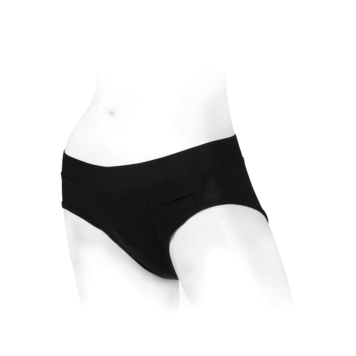 SpareParts Tomboi Rayon Brief Harness Black Size S